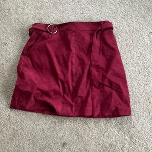 Maroon skirt